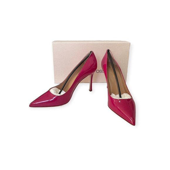 Sergio Rossi New Secret 090 Magenta Patent Pumps EU 37 / US 6.5-7 NIB - Picture 14 of 15